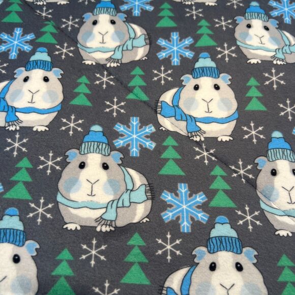 Guinea Pig Winter Piddle Pads Set 2 Fleece 11" New Most Popular Design Washable - Picture 2 of 4
